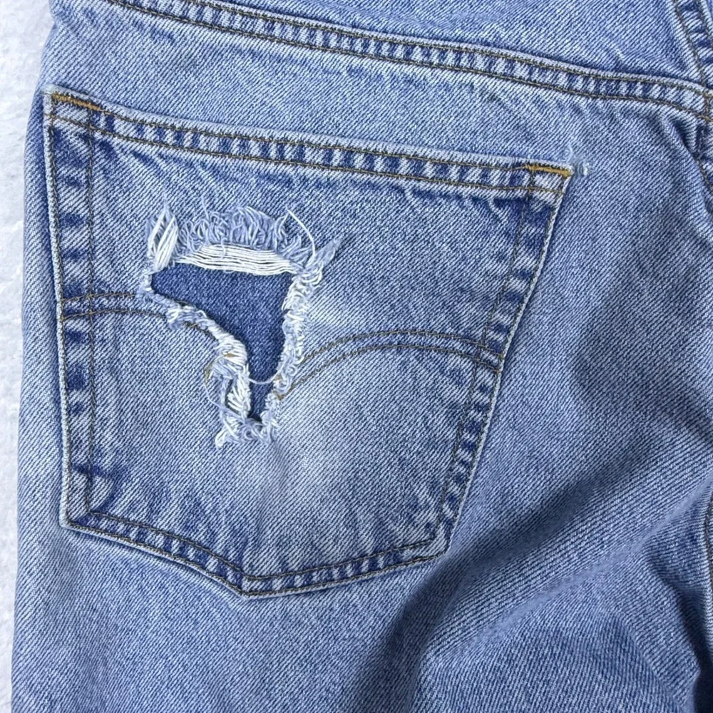 Levi's 901 Relaxed Straight Leg Jeans Mens 38x32 2001 Y2K Denim Distressed *READ